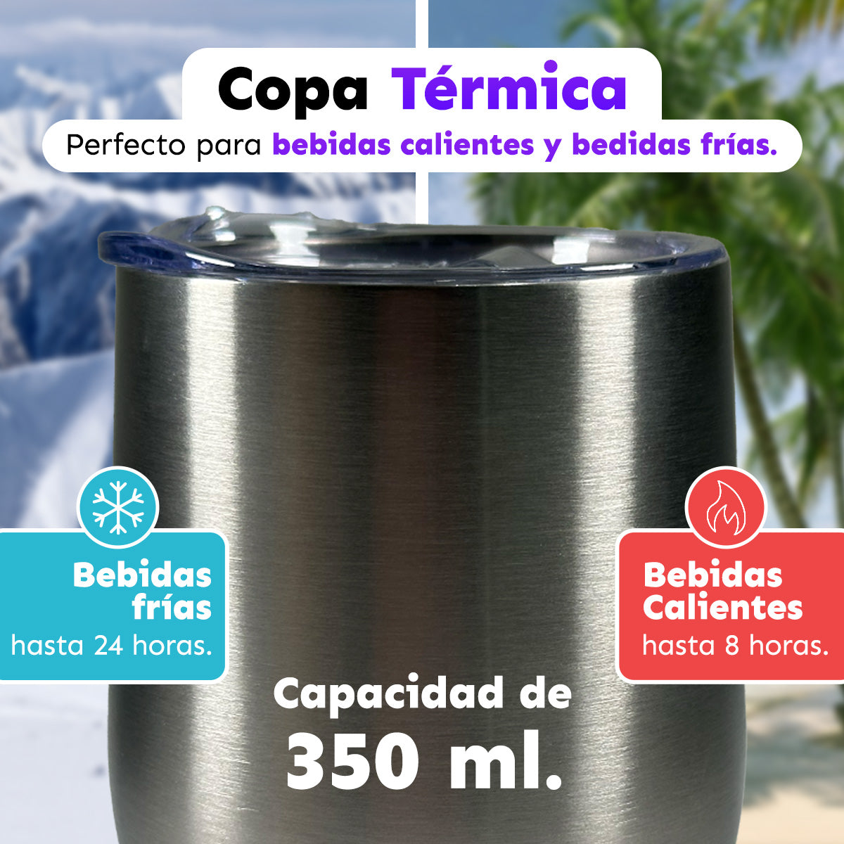 CAJA CON 12 COPAS DE VINO TÉRMICAS 12 oz
