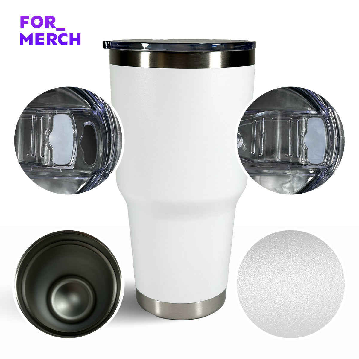 CAJA CON 12 VASOS TÉRMICOS CON TAPA 30 oz